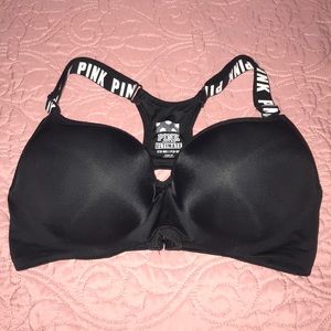 Padded VS pink sports bra